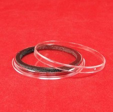 250 AirTite Coin Holder Capsules with Black Ring for Morgan Silver Dollars I38mm