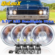 4pcs 5-34 5.75 Led Headlights Hilo Beam For Lincoln Continental 1958-1979 A