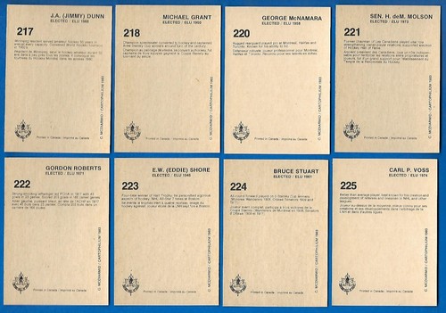 1983 (1985) CARTOPHILIUM HOCKEY HALL OF FAME HOF CARD 1-240 & PROMO SEE LIST - Picture 438 of 488