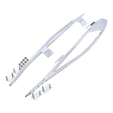 Chrome Saddlebag Protector Rails Fit For Indi...
