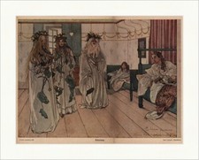 Geburtstag Carl Larsson Sundborn Kranz Betten schwedischer Maler Jugend 2141