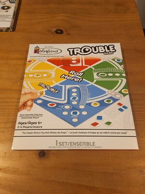 Colorforms Hasbro Mini Board Game Trouble Brand New In Sealed Box