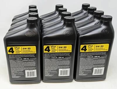 Champion 100162119 (Case of 12) Full Synthetic Motor Oil 5W-30 Quart Bottle