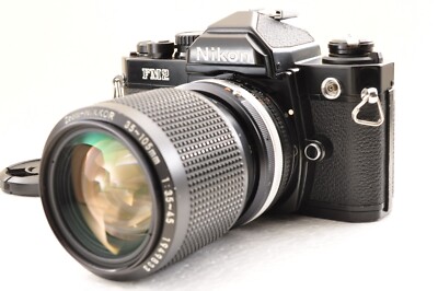 Nikon FM2 ブラック ＋ AF Nikkor 35-105mm ⏯️ [ Near MINT ] Nikon New FM2 Black 35mm Zoom-NIKKOR 35