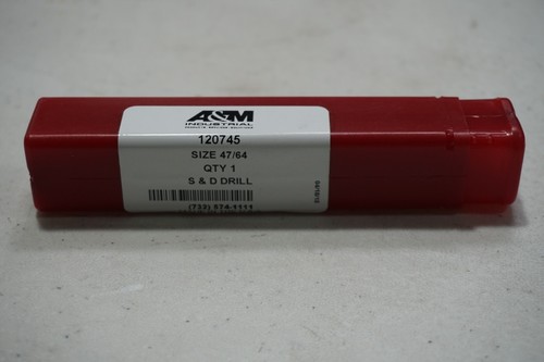 TITANUSA DRILL, S&D 1/2 REDUCED SHANK, NO FLATS, 1 PC, FREE SHIP - Picture 2 of 2