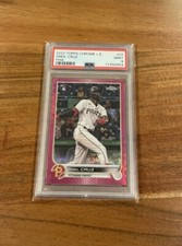 Oneil Cruz 2022 Topps Chrome Pink Logofractor Refractor /199 Rookie RC PSA 9 MT