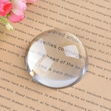 HOt  Magnifying Glass Paperweight Dome Magnifiers Semi Crystal Ball 60mm