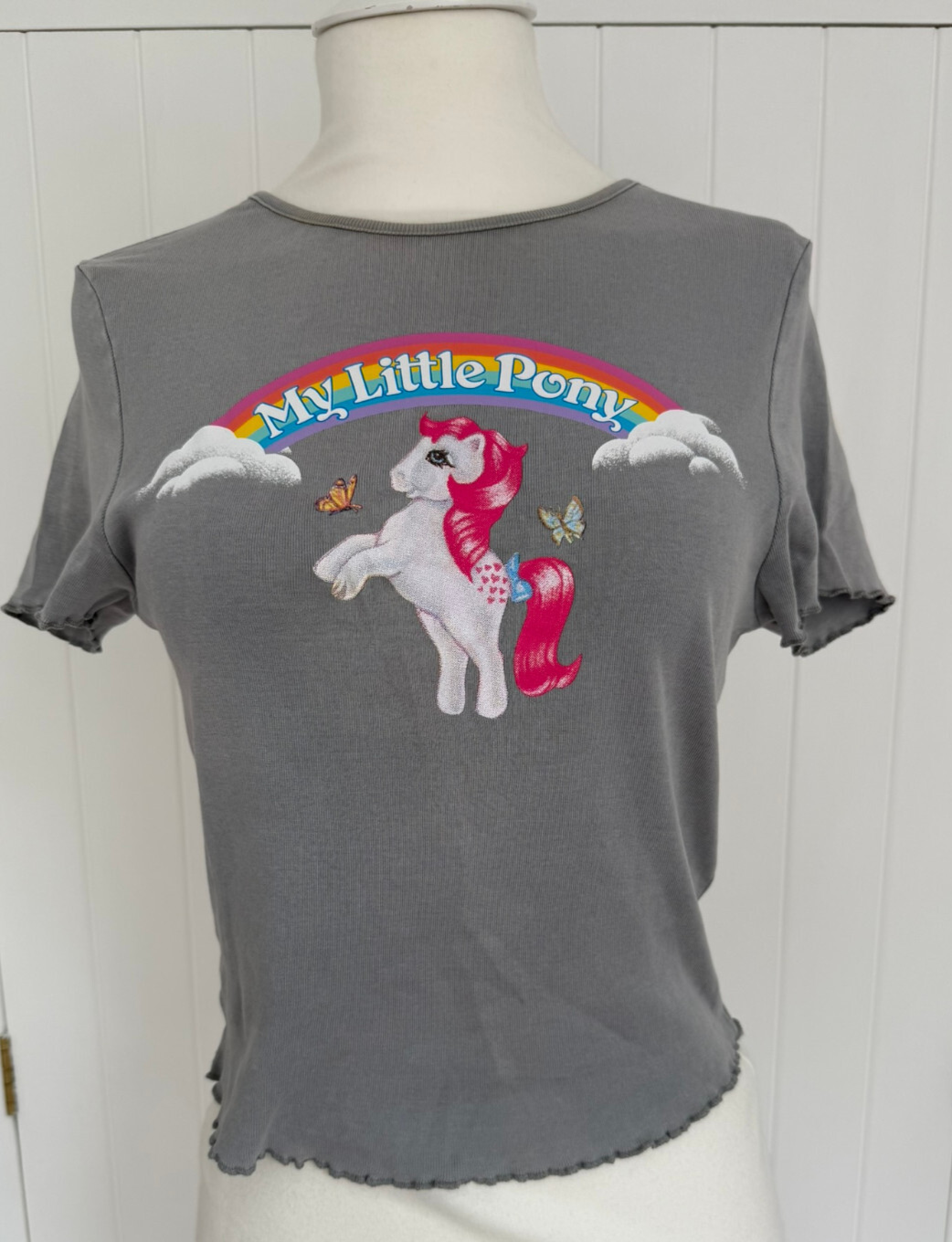 T shirt donna H&M My Little Pony cotone grigio taglia M