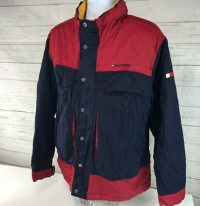 tommy hilfiger colorblock parka