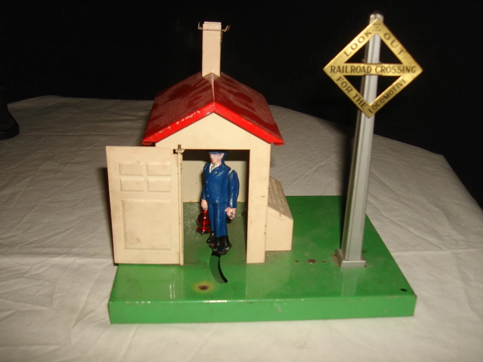 7- Vintage. Lionel & Am. Placas de travessia de ferrovia pré/pós-guerra Flyer O-guage  - Imagem 2 de 4