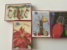 Christmas Cards 40 And Envelopes 4 Different Holiday Designs New Sealed Boxes
