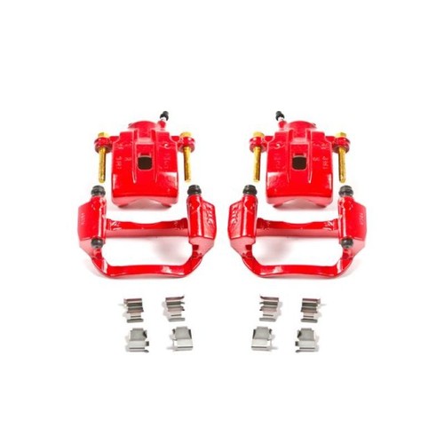Power Stop 08-15 Toyota Sequoia Front Red Calipers w/o Brackets - Pair main image 1