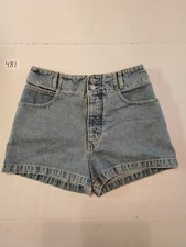 VTG Guess Jeans Denim Shorts Button Fly Buckle Back Women's 30 Made In U.S.A 90s