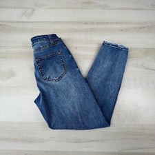 Jeans Wild Fable para mujer 00 tiro alto mamá jean denim desgastado rasgado elástico