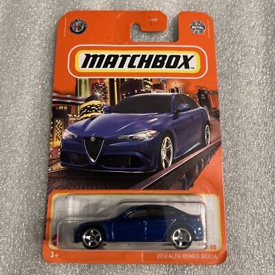 2022 Matchbox #26/100 2016 ALFA ROMEO GIULIA Blue NEW On Card B179