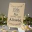 thumbnail 1  - Kids Table Wedding Sign and Easel | Brown Kraft Rustic Fun Party Decoration A5