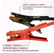 ENB416U Energizer 4 Gauge 16ft Heavy Duty Jumper Cables , UL Listed