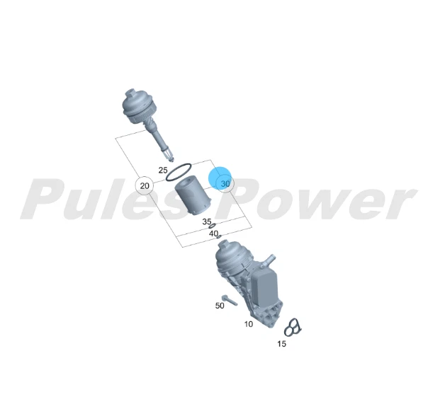 OEM Mahle Oil Filter 2701800009 for Mercedes-Benz 270.920 CLA250 C300 GLA250 - Изображение 3 из 4