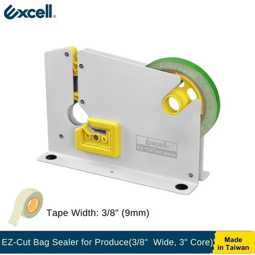 Excell EZ-Cut Heavy Duty Bag Neck Sealer for 9mm Tape 75mm Core (Includes 1 Roll deal from eBay