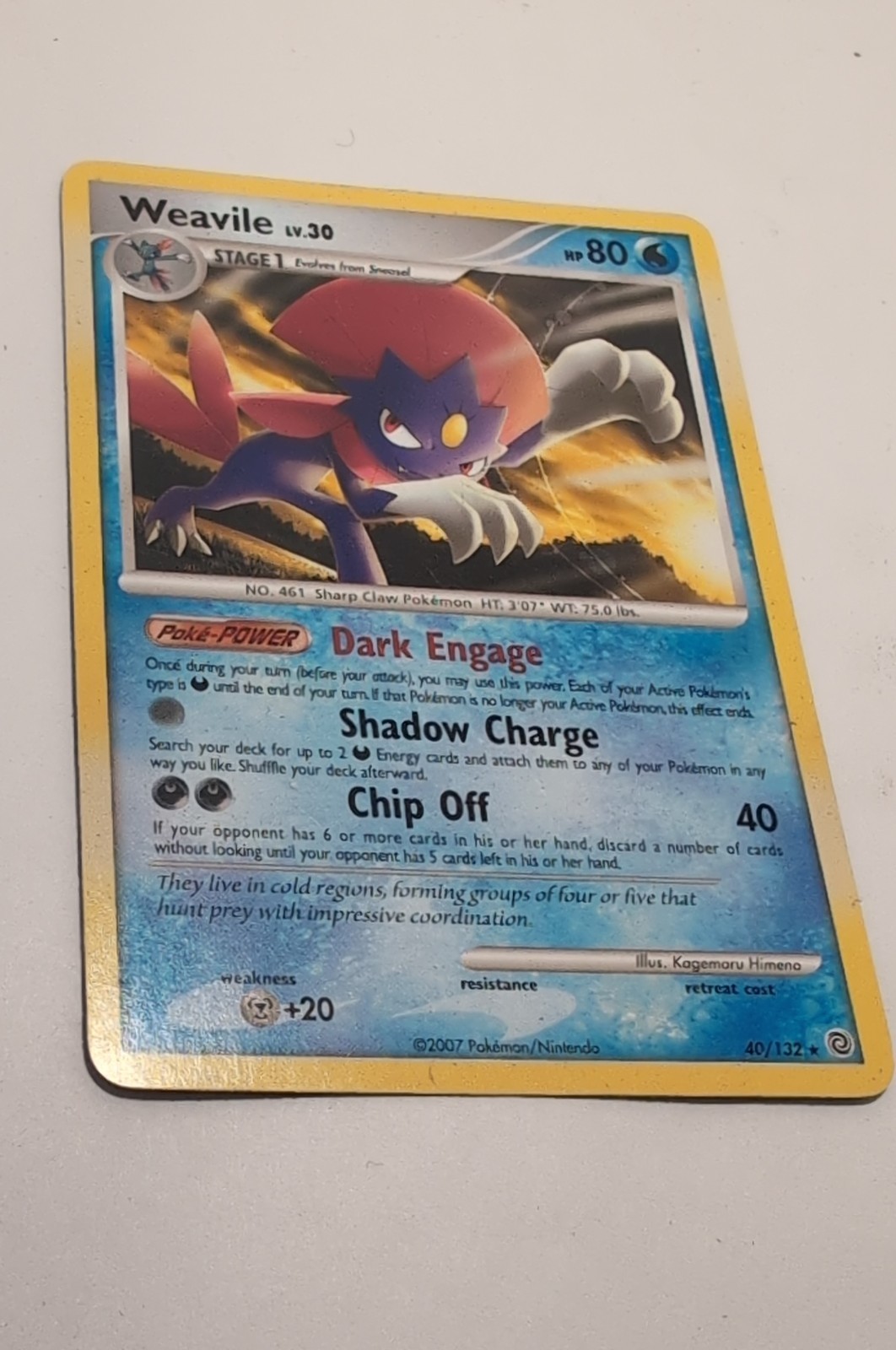 Weavile 40/132 Secret Wonders Regular
