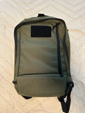 Recycled Firefighter 24 Hour Backpack Ranger Green Color, Hi-Viz Orange Interior