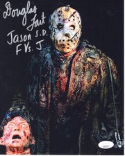 Douglas Tait signed 8x10 Photo Jason Voorhees - Freddy vs Jason