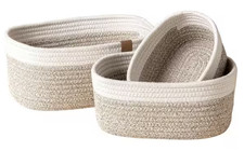 Cotton Rope Storage Basket Set