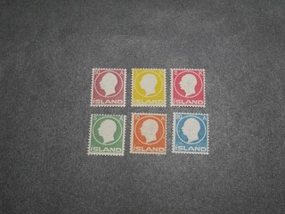 ISLANDE SERIE TIMBRES N°68 A 73 NEUFS. COTE 135 EUROS