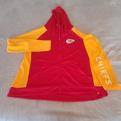 Kansas City Chiefs Womens Extra Large Red New Era Full Zip Hooded NFL Jacket