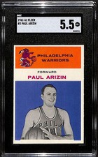 1961 Fleer #2 Paul Arizin HOF  SGC 5.5 EX+ C95379