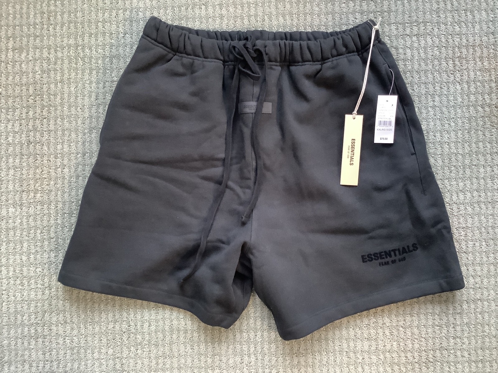 essentials fear of gods shorts black xl 
