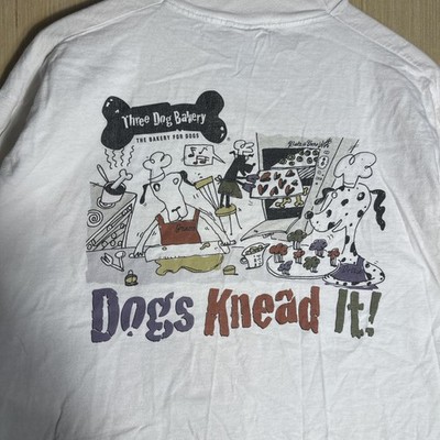 Vintage 90s Three Dog Bakery Graphic Print White XL T-Shirt Men's