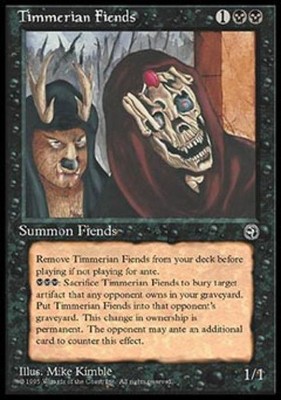 Timmerian Fiends - HL MTG - Medium Play