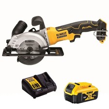 Dewalt DCS571N 18V Brushless 115mm Compact Circular Saw 1 x 5Ah Battery, Charger