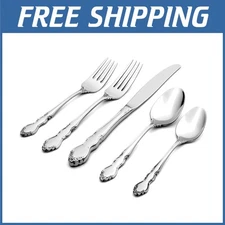 Dover Fine Flatware Set for 4, Mirror Finish
