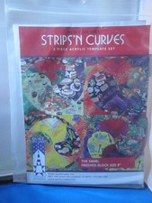 Quilt Escapes Strips N Curves 3 Piece Acrylic...