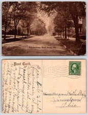 Ironton Ohio Sixth Street Near Adams Postcard AE583