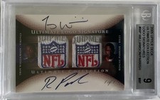 2005 Ultimate Dual 1/1 NFL Logo Signature Roscoe Parrish Troy Williamson Auto RC