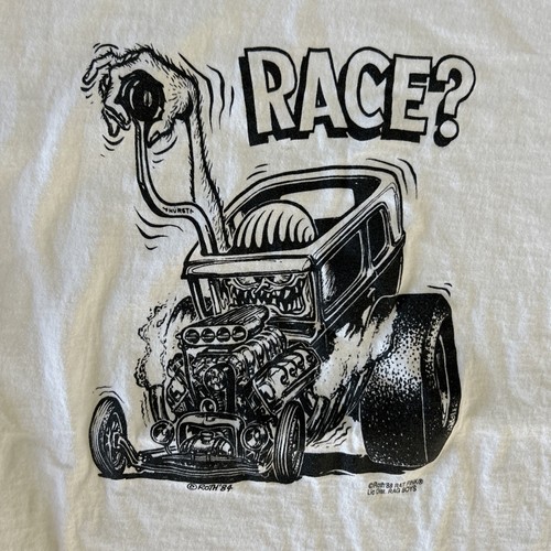 Vintage 1988 Big Daddy Ed Roth Race Single Stitch Rat Fink Monster T Shirt 2XL - Picture 3 of 9