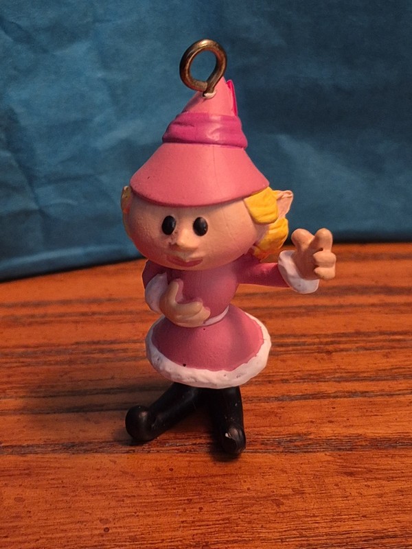 Christmas Ornament Playing Manthis Girl Elf Island Of Misfit Toys 2002