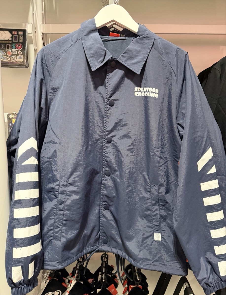 Nintendo New York Exclusive Splatoon Crossing Coach Jacket NWT