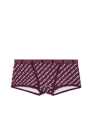 Victoria's Secret PINK Logo Boyshort Panty Ruby PINK Print