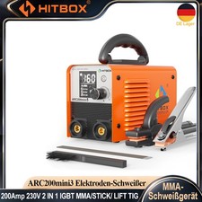 HITBOX 200A Mini ARC Schwei&szlig;ger&auml;t DC 240V E-Hand MMA Schwei&szlig;ger&auml;t Inverter IGBT