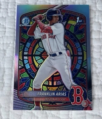 Franklin Arias [Etched in Glass Variation] #BCP-67 2025 Bowman Chrome Prospects card