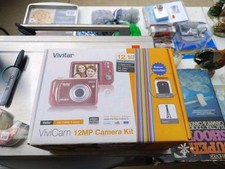 Vivitar ViviCam T324N Red Digital Camera 12.1 MP 3x Zoom UNTESTED