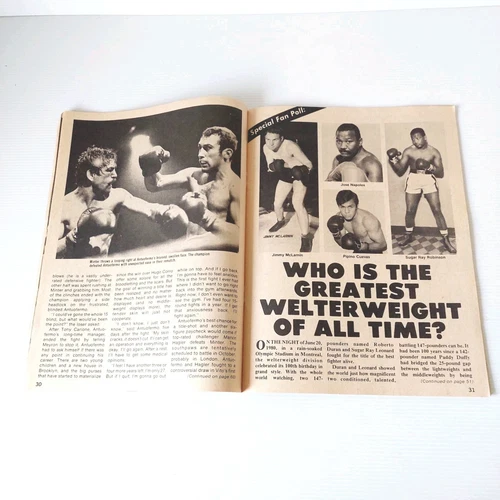 Big Book of Boxing November 1980 ROBERTO DURAN SUGAR RAY LEONARD Cover - 画像9/12