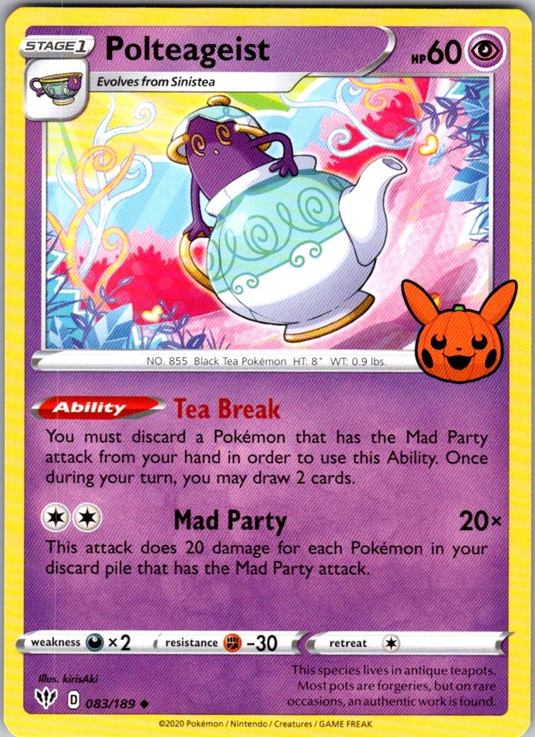 Polteageist Pokemon Trick or Trade BOOster 083/189 LP