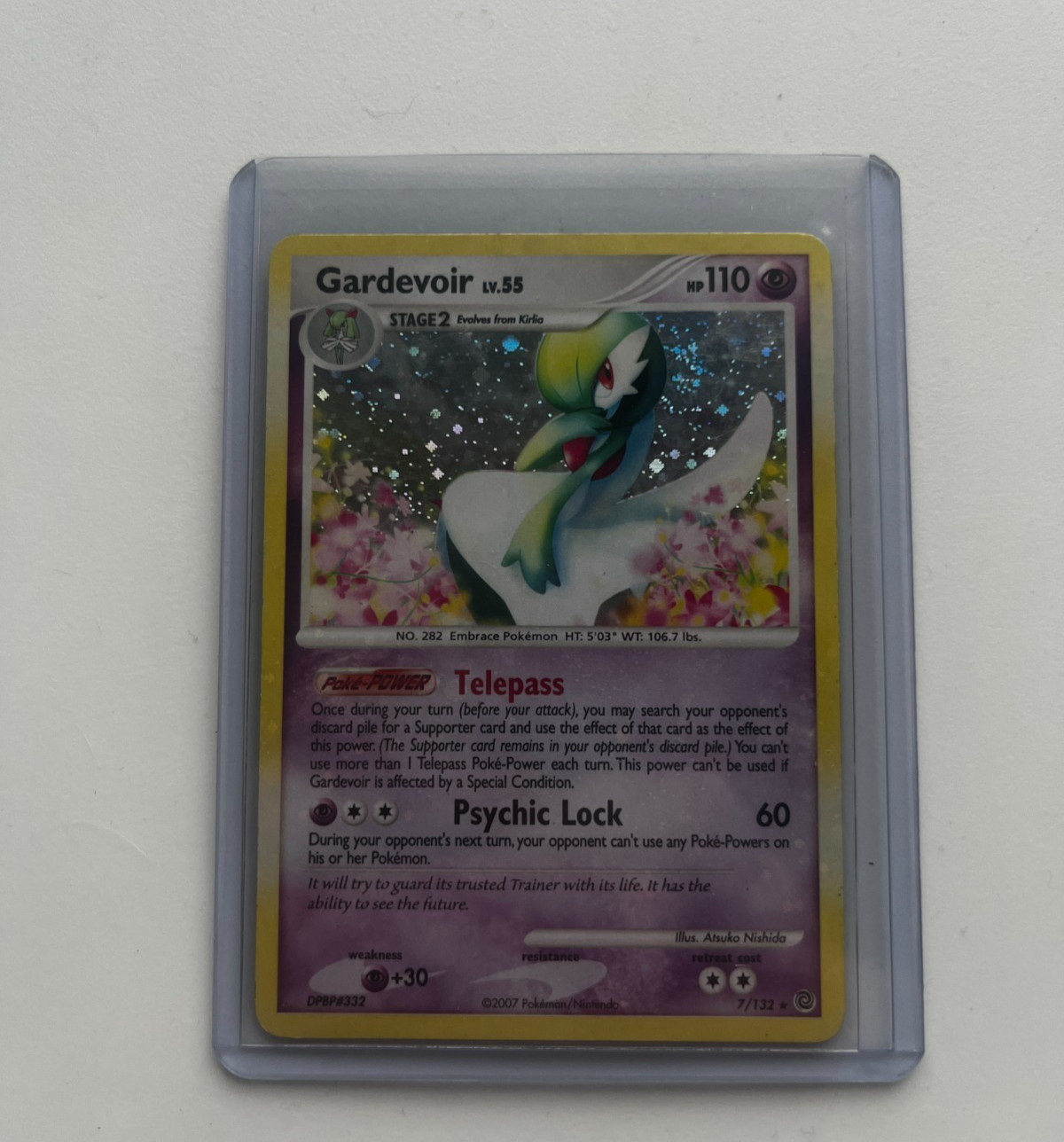 Gardevoir | 7/132 | DP Secret Wonders | 2007 Pokemon Card Rare | Holo | LP