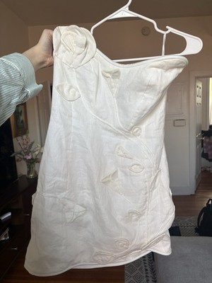 Zimmermann Matchmaker Rose Linen Mini Dress White Strapless Floral Appliqu 1 | eBay Zimmermann Matchmaker Rose Linen Mini Dress White Strapless Floral Appliqu 1 | eBay