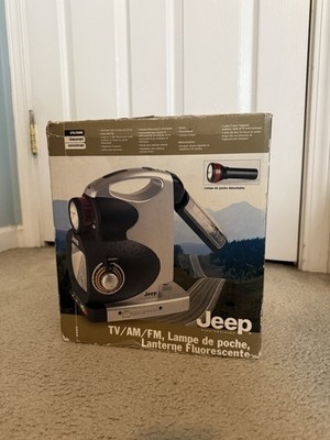 Brand New Jeep TV AM/FM Portable Lantern Flashlight Camping Light Model TV/AM/FM